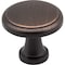 Elements 1-3/16" Diameter Brushed Oil Rubbed Bronze Kenner Cabinet Mushroom Knob 3970-DBAC - alternate 1